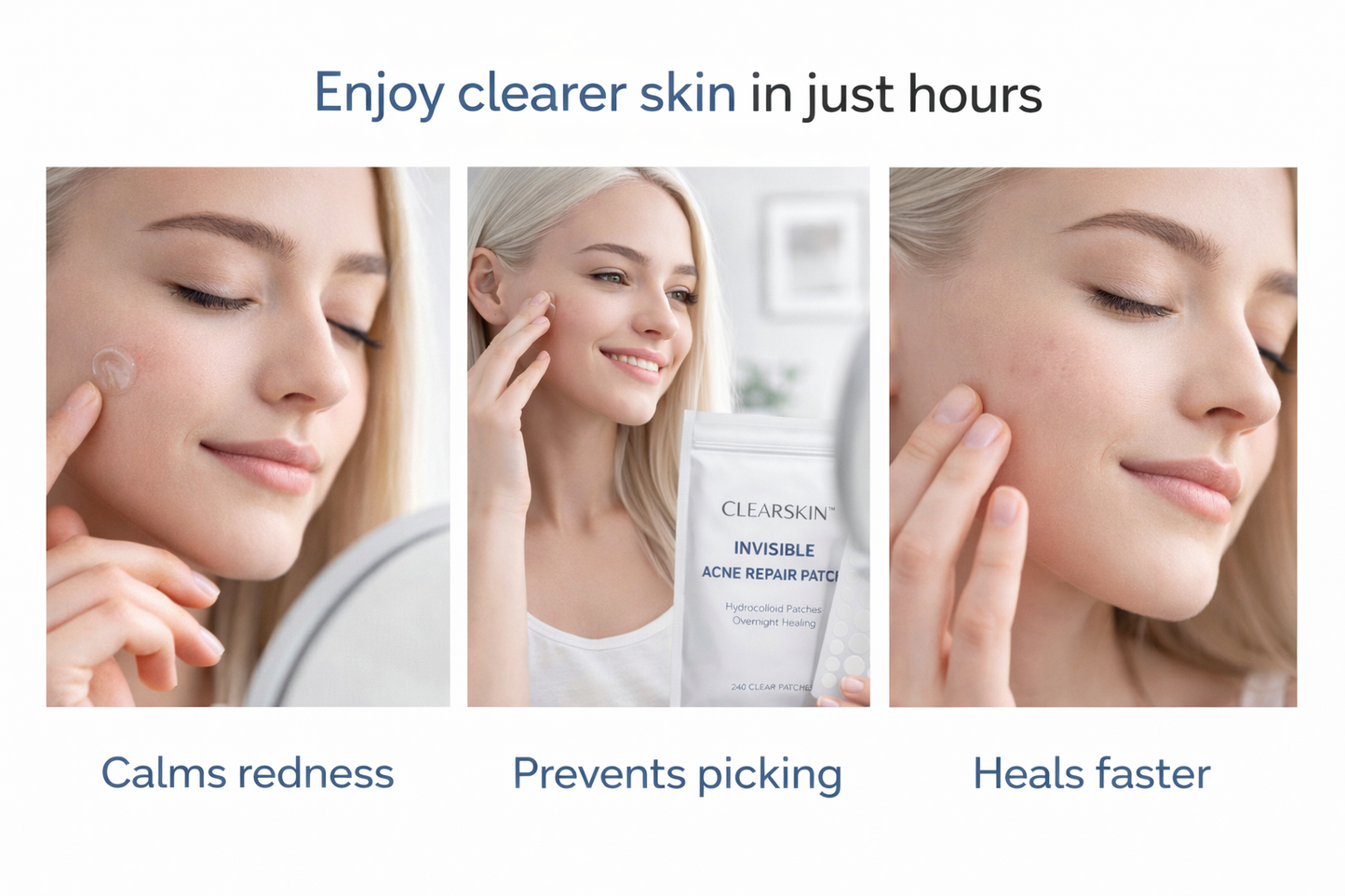 CLEARSKIN™ Invisible Acne Repair Patch – Fast, Clean & Discreet Spot Treatment