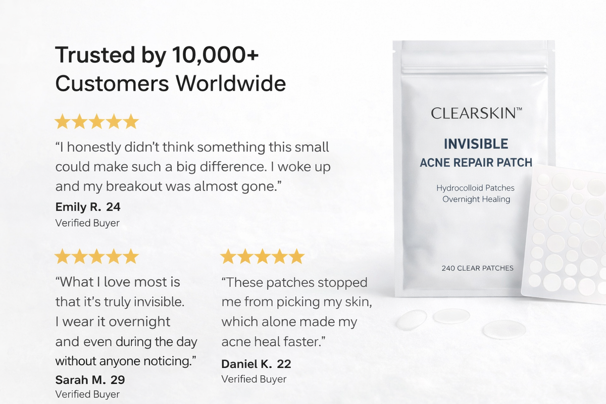CLEARSKIN™ Invisible Acne Repair Patch – Fast, Clean & Discreet Spot Treatment